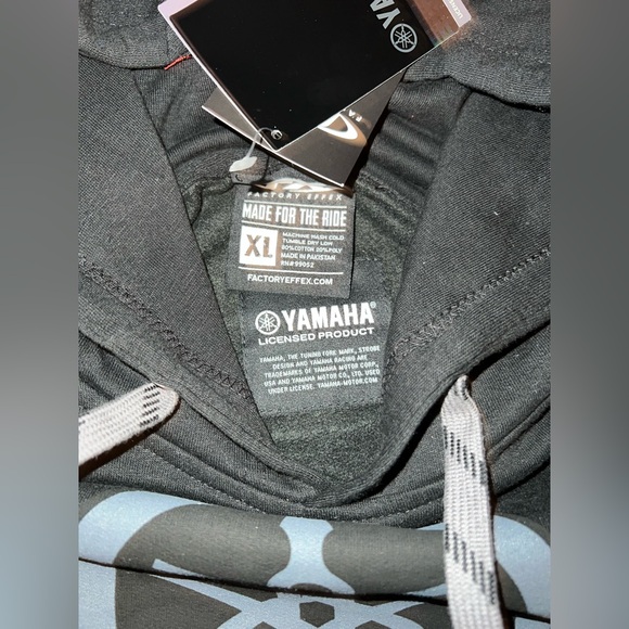 NWT Men’s Size X-LARGE Yamaha Shadow Fleece Pullover Hoodie. - Picture 6 of 7
